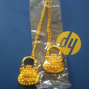 Brand New Purse Necklace W/ Rhinestones